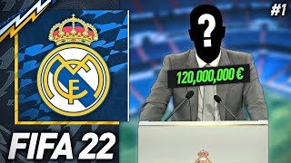 FIFA 22  CARRIÈRE MANAGER REAL MADRID 1  UNE RECRUE À 120 MILLIONS [upl. by Arayc]