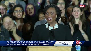 Victory speech from Massachusetts first black congresswoman [upl. by Dragone425]