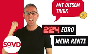 224 Euro mehr Rente  mit diesem Trick [upl. by Ardnazil]