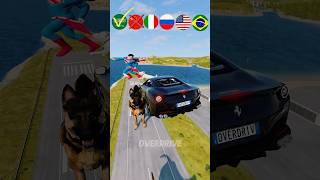 Caramelos vs Carros dos países😱beamngdrive beamngshorts beamngcrashes automobile [upl. by Bullis]