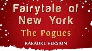 The Pogues amp Kirsty McColl  Fairytale Of New York Karaoke Version [upl. by Ahsiekim]