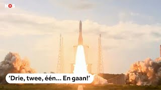 Ariane 6raket succesvol gelanceerd [upl. by Bega]