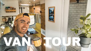 27 Présentation de mon Van Mercedes Sprinter aménagé en 40 jours VANTOUR vanlife [upl. by Ayotan]