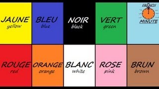 Learn French with Jublie2  French Colors The French Minute [upl. by Ladnek902]