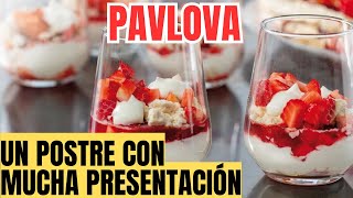 🍨 PAVLOVA 🍨 Un POSTRE con PRESENTACIÓN colores y mucho SABOR [upl. by Bellamy583]