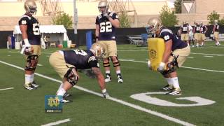 Notre Dame Football Practice Update  Aug 5 2012 [upl. by Ahselyt422]