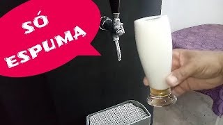 Meu chopp só sai espuma  O que fazer [upl. by Nailij]