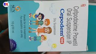 Cepodem 100mg Dry Syrup  Cefpodoxime Syrup  Cepodem Dry Syrup Uses Benefits Dosage Review in Hindi [upl. by Edmonda594]