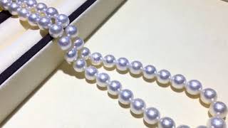 9412 mm Pinctada Maxima白蝶 Pearl Classic Necklace w Japanese Certificate [upl. by Eob]