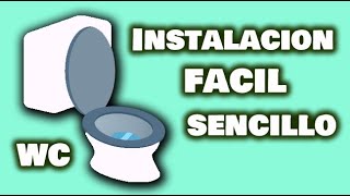 COMO INSTALAR WC SANITARIO INODORO RETRETE TAZA BAÑO  HOW TO INSTALL WC [upl. by Jason107]