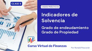 Análisis Financiero Solvencia Endeudamiento Cálculo de indicadores de Solvencia e interpretación [upl. by Ecille907]