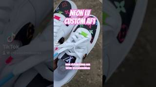 Neon Lv custom Air Force 1s [upl. by Kano]