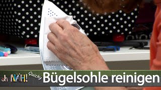 Bügelsohle mit Wachstuch reinigen  oh NÄH Quicky [upl. by Odidnac]