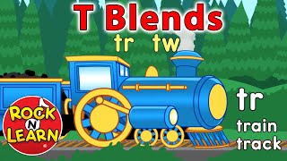 Beginning Consonant Blends with T  Learn to Read tr tw  Rock ’N Learn [upl. by Adlei549]