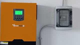 impianto eolico 2kw completo di inverter ed accumulo [upl. by Pytlik]