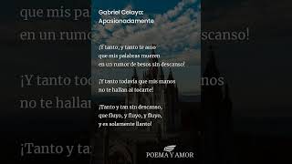 Gabriel Celaya Apasionadamente Poema [upl. by Obocaj]