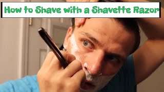 How to Shave with a Shavette Razor Parker PTB [upl. by Huntington833]