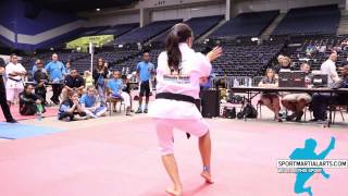 Jasmine Kitterman  Traditional Forms  Kratos World Karate Championships 2014 [upl. by Mercedes]