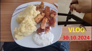 VLOG  Selbstgemachte Fischstäbchen und Schuhkasten zusammenkleben 30102024 [upl. by Llertnom]