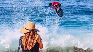 DANGEROUS SHOREBREAK IN CABO  PERFECT SKIMBOARDING CONTEST  Part 2 [upl. by Leugim]