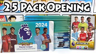 INVINCIBLE CARD HUNT  Opening 25 Packs of the NEW ADRENALYN XL 2024 Premier League Collection [upl. by Eseenaj]