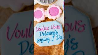 Voulez Vous cookie from Mamma Mia bachelorette set cookiedecorating royalicing mammamia [upl. by Afnin]