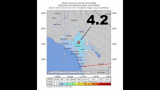 42 earthquake likely foreshock hits the Los Angeles Basin  WARNING 62 earthquake is likely in [upl. by Bollay]