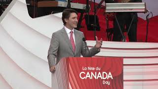 Discours lors des célébrations de la fête du Canada [upl. by Arik]