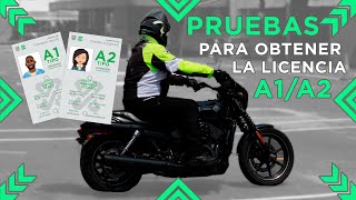 Pruebas de la Certificación para conducir motocicleta en la Ciudad de México  Licencias A1 y A2 [upl. by Bernj401]