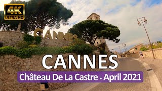 Cannes France • Château De La Castre • Cote dAzur • April 27 2021 • 360° Virtual Tour 4K [upl. by Neelyahs]