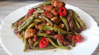 The Best Recipe of String Beans quickandeasyrecipe adobongsitaw  Jhenzie files [upl. by Deering]