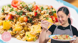 PINEAPPLE FRIED RICE with Chicken  CHEAP Eats [upl. by Olgnaed101]