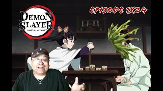 Demon Slayer 1X24  quotRehabilitation Trainingquot REACTION [upl. by Nodnarg]