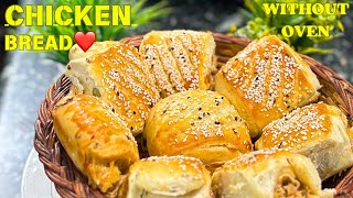 Chicken Bread Without Oven❤️Chicken Bread pockets Recipe❤️ [upl. by Olive927]