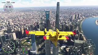 MSFS Fly De Havilland Canada CL415 around Shanghai with Xbox [upl. by Mimi606]