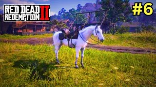 Taming the Legendary White Arabian Horse  Red Dead Redemption 2 6 [upl. by Nadroj141]