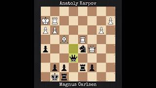 Anatoly Karpov vs Magnus Carlsen  World Blitz 2007 [upl. by Reyotal]