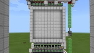 Simple 10x10 piston door on Minecraft bedrock MCPE [upl. by Sill515]