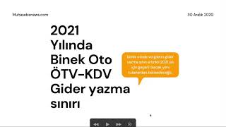 2021 Binek Oto Gider Kısıtlaması hadleri belli oldu [upl. by Kantor361]