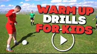 Soccer Drills  Warm Up Soccer Drills For Kids  U12U10U8U6 [upl. by Adela947]