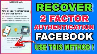 PAANO IRECOVER ANG FACEBOOK TWOFACTOR AUTHENTICATION FACEBOOK RECOVERY 2024  FACEBOOK RECOVERY [upl. by Candless785]