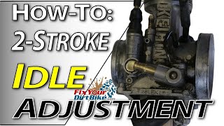 2Stroke Carburetor Tuning  Idle Adjustment  Fix Your Dirt Bikecom [upl. by Ahsilef]