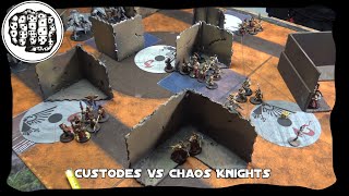 Warhammer 40k Schlachtbericht Custodes vs Chaos Knights shorty [upl. by Missy]