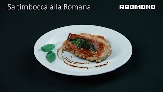 Saltimbocca alla Romana ricetta in Multi fornello REDMOND RMCM90E [upl. by Jacquet855]