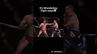 We are finally blessed with another Wonderboy fight 🤩 mma ufc wonderboy ufc307 prelims [upl. by Tedda512]