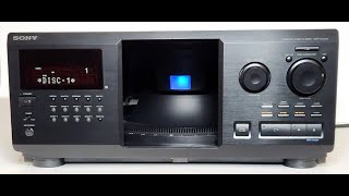 SONY 300 CD Player Mega Storage Changer CDPCX300 DEMO [upl. by Sancha]