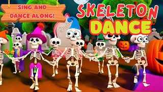 Funny Skeleton Dance 🎃🍬 Fun and NotTooScary Halloween Song for Kids  Let’s Dance amp Giggle [upl. by Heinrike]