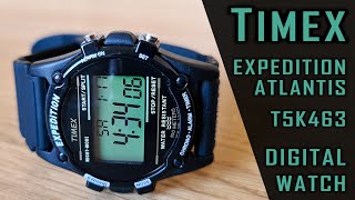 Timex Expedition Atlantis T5K463 digital vintage watch review timex digitalwatch gedmislaguna [upl. by Oiril]