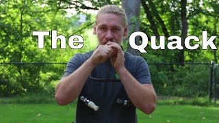 How to Blow a Duck Call The Basic Quack for Beginners [upl. by Eytak]