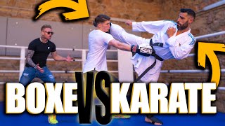 BOXE VS KARATE  Francesco Faraoni vs Luigi Busà 🥋🥊 [upl. by Ayana]